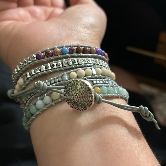 New! Boho 5 layer wrap around bracelet - Picture 3 of 7